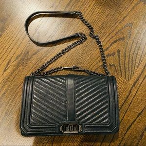 Rebecca Minkoff Love crossbody in SO BLACK